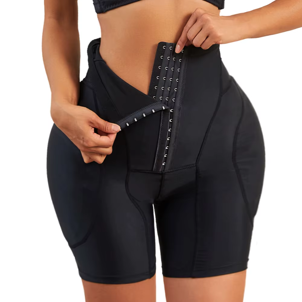 Culotte rehausseur de fesses pour femmes, vêtement saute-vent sexy, push-up, faux butin, avec coussi