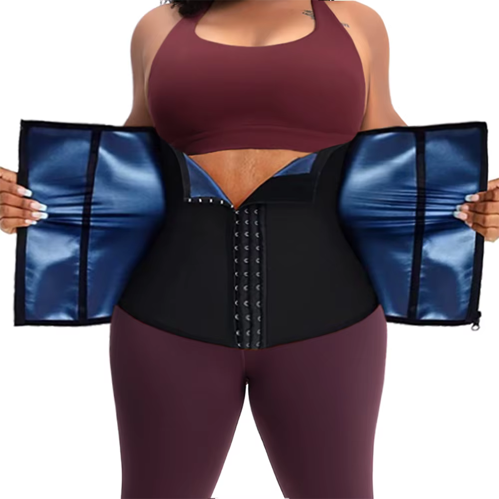 Ceinture Corset Amincissante pour Femme, Effet Sauna, Double Contrôle Abdominal, Gaine Amincissante,