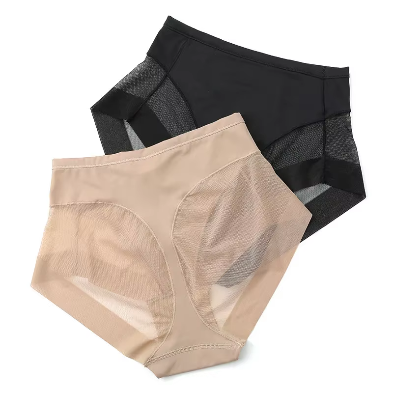Culottes amincissantes taille haute en soie glacée pour femme, gainantes, effet ventre plat et rehau