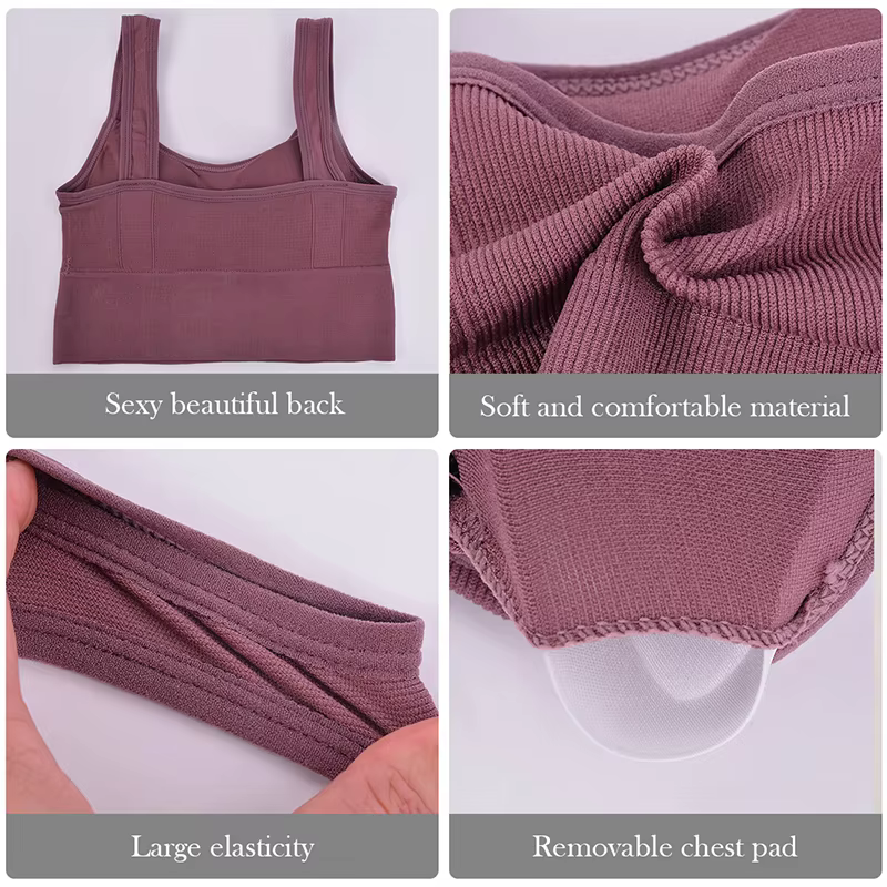Soutien-gorge de sport respirant pour femme, haut de fitness anti-transpiration, soutien-gorge de yo