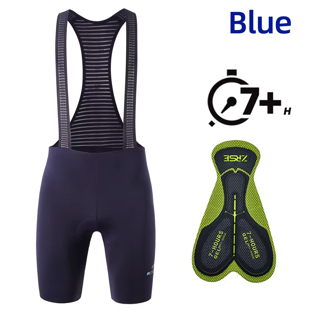 Short à bretelles de cyclisme pour hommes, sans couture, vêtements d'extérieur, vélo, 7 heures, remb
