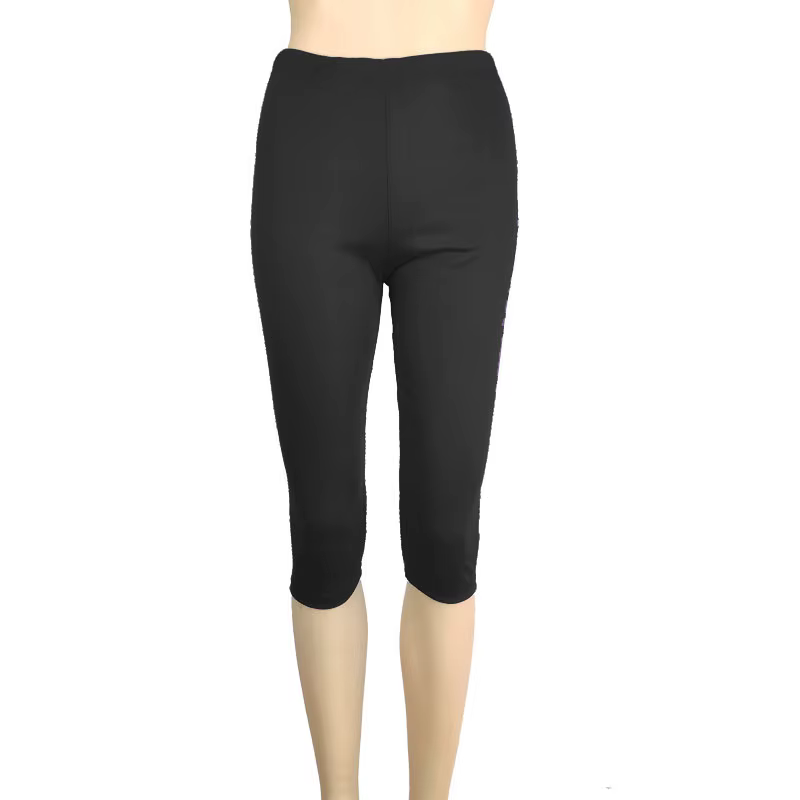 Leggings de fitness push-up taille haute pour femmes, ceinture large, leggings courts de cyclisme, j