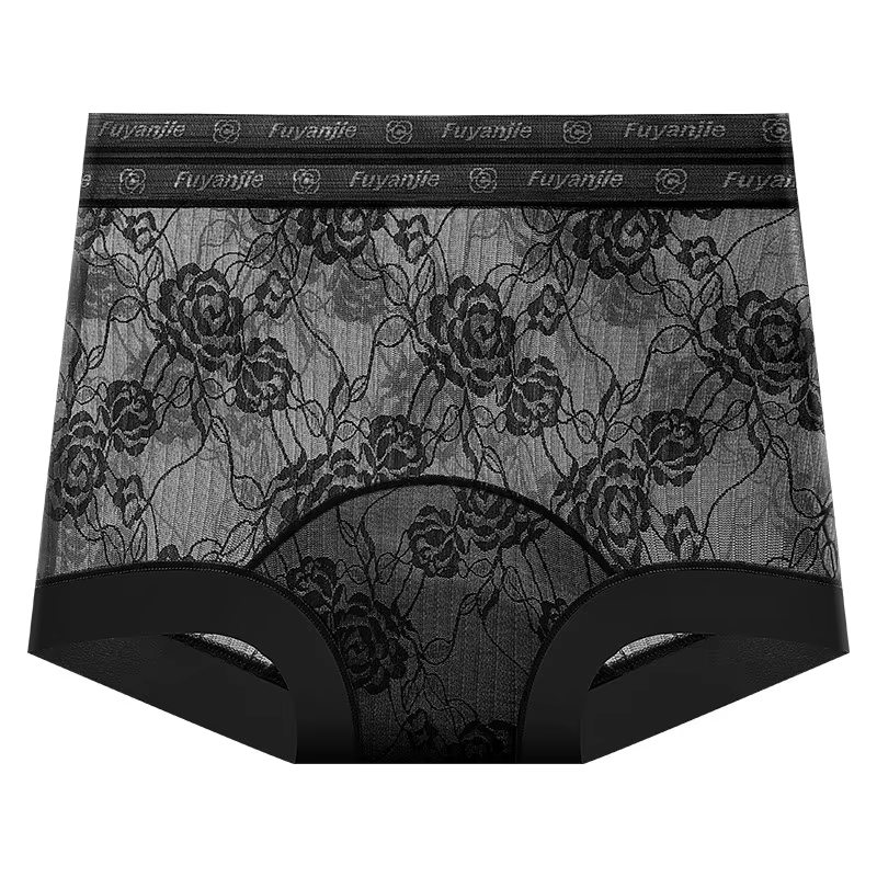 Culottes Jacquard pour femmes, respirantes, sexy, douces, boxers taille haute, confortables, légères