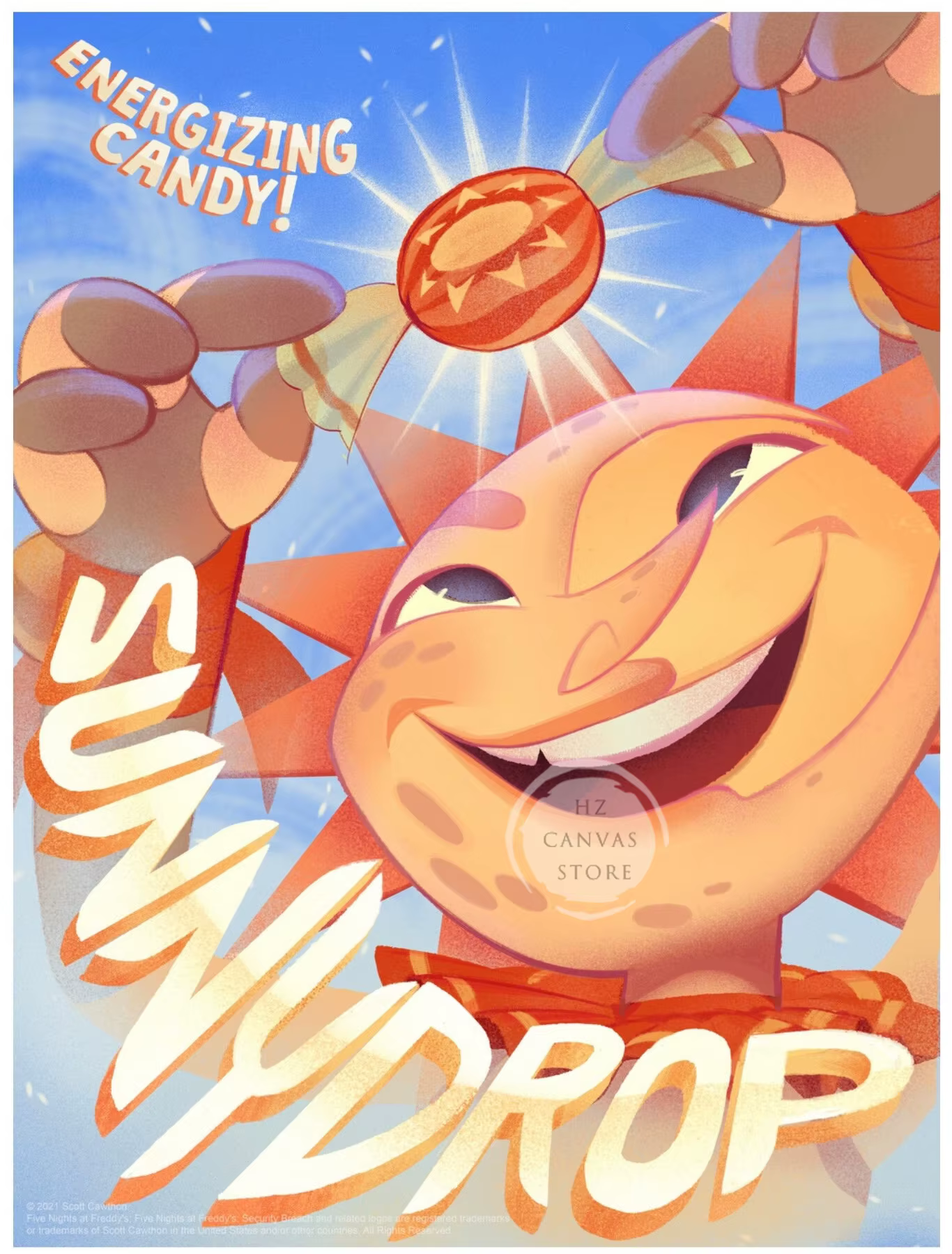 Lot de 5 affiches Five Nights at Freddy's pour décoration murale de salle de jeux, impressions d'hor