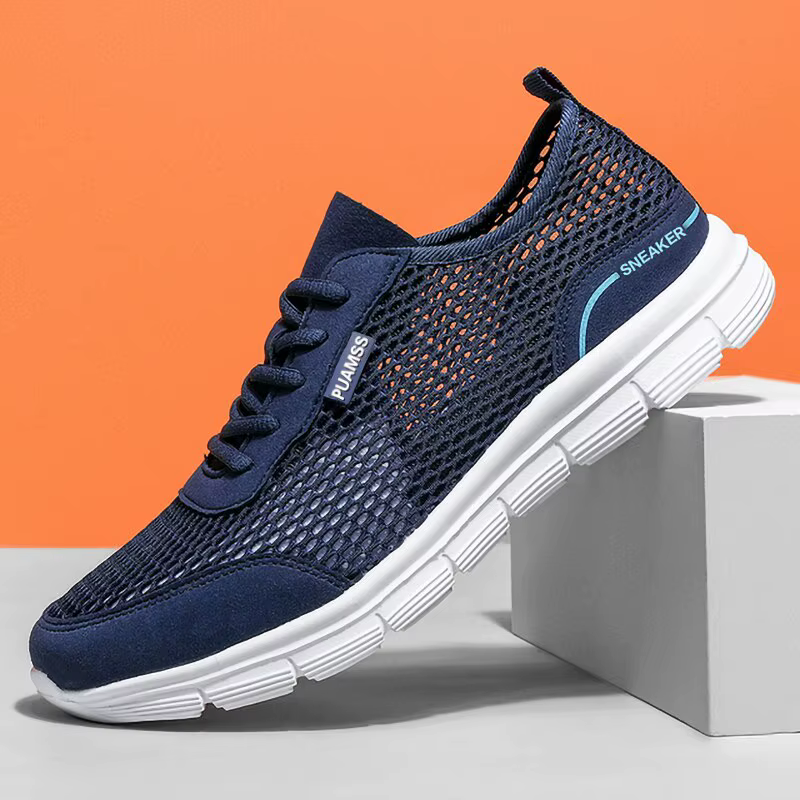 Hommes Sneakers Chaussures de course en maille d'été Baskets légères et respirantes pour hommes