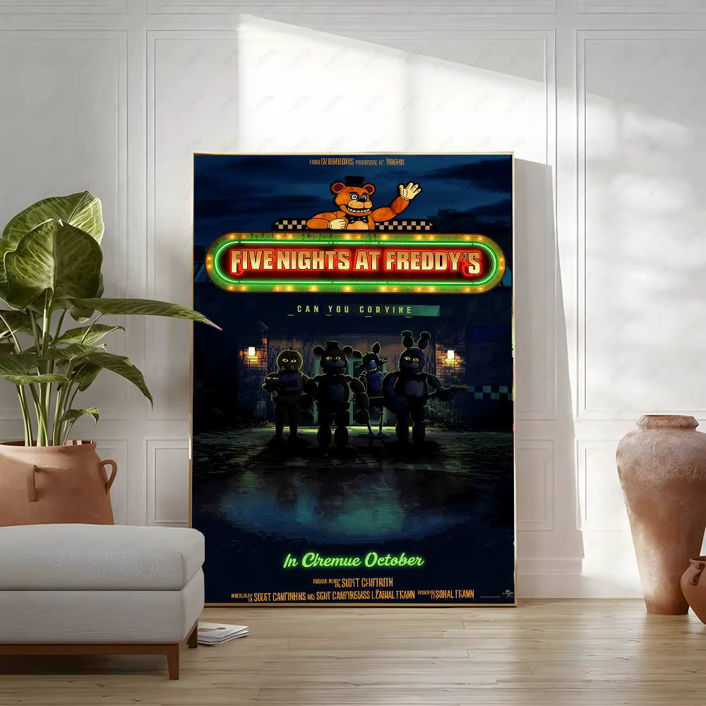 Affiche artistique Five Nights at Freddy's (FNaF) – Décoration d'intérieur, cadeau pour chambre à co