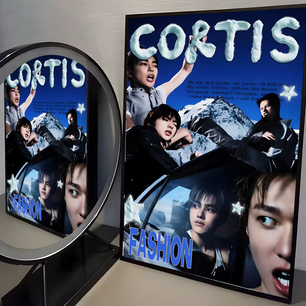 Affiche autocollante de groupe de garçons C-Cortis, autocollant artistique imperméable, décoration m