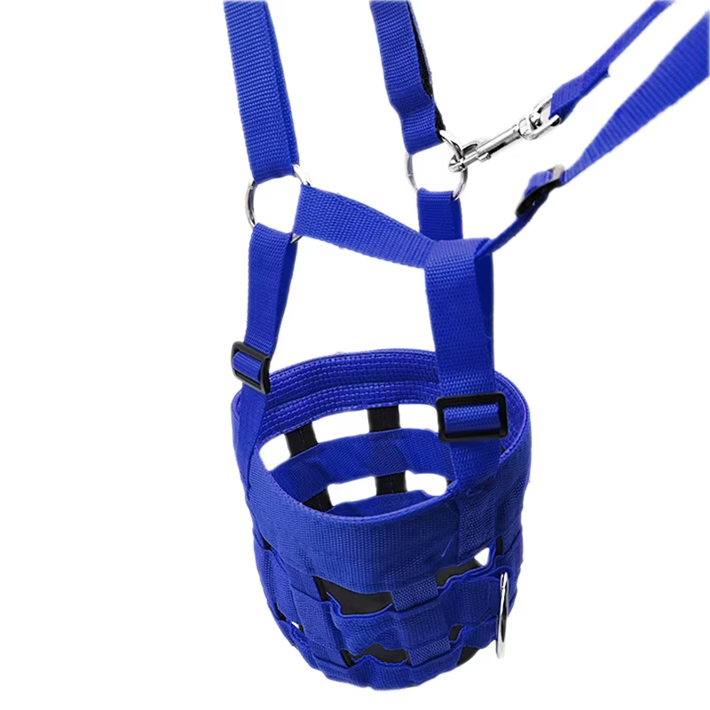 Museau de pâturage réglable, respirant et anti-mastication pour chevaux, pour l'entraînement et la p