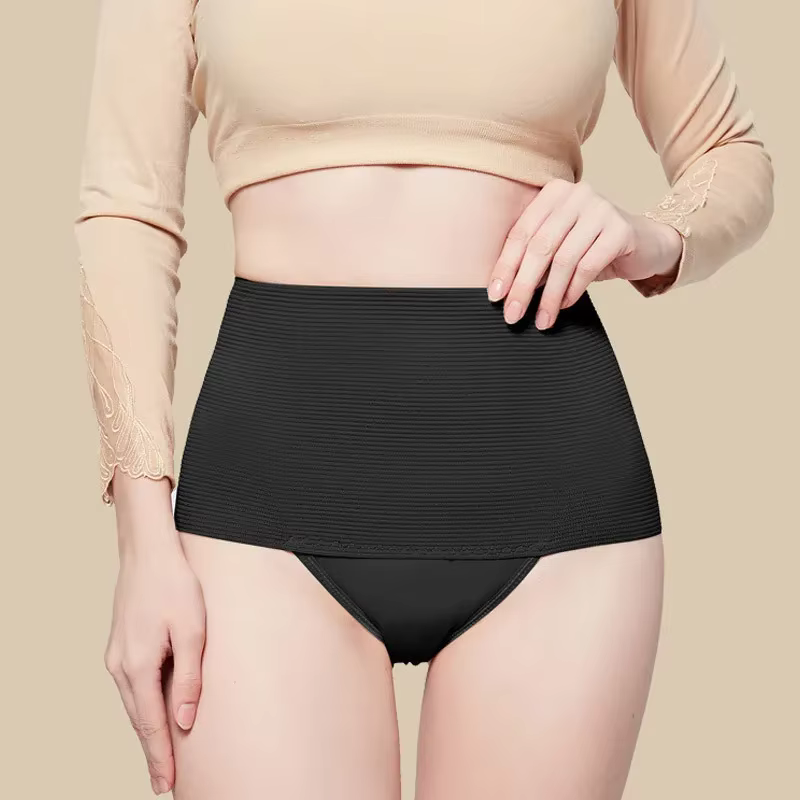 Culotte gainante taille haute pour femme, effet amincissant et liftant des fesses, respirante, linge