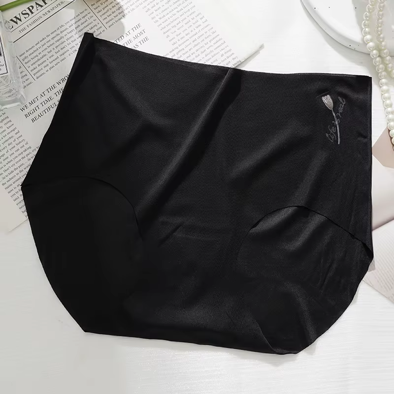 Culotte Invisible sans Couture pour Femme, Sous-Vêtement Ultra-Mince, Taille Haute, Couleur Unie, Co