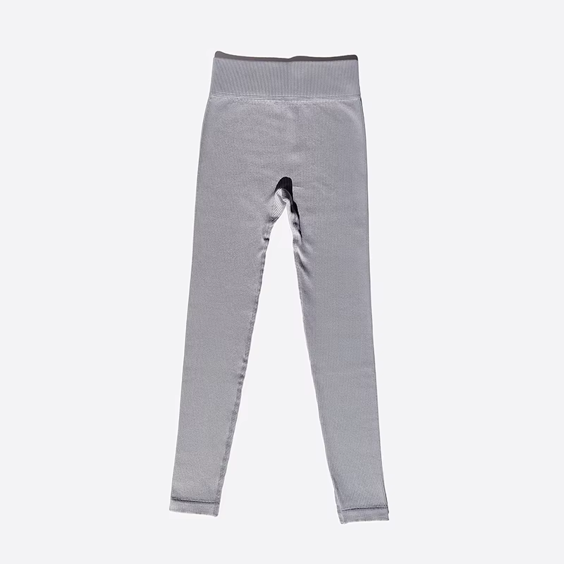 Nouveau pantalon de Yoga côtelé sans couture taille haute Leggings de gymnastique Sport femmes Fitne