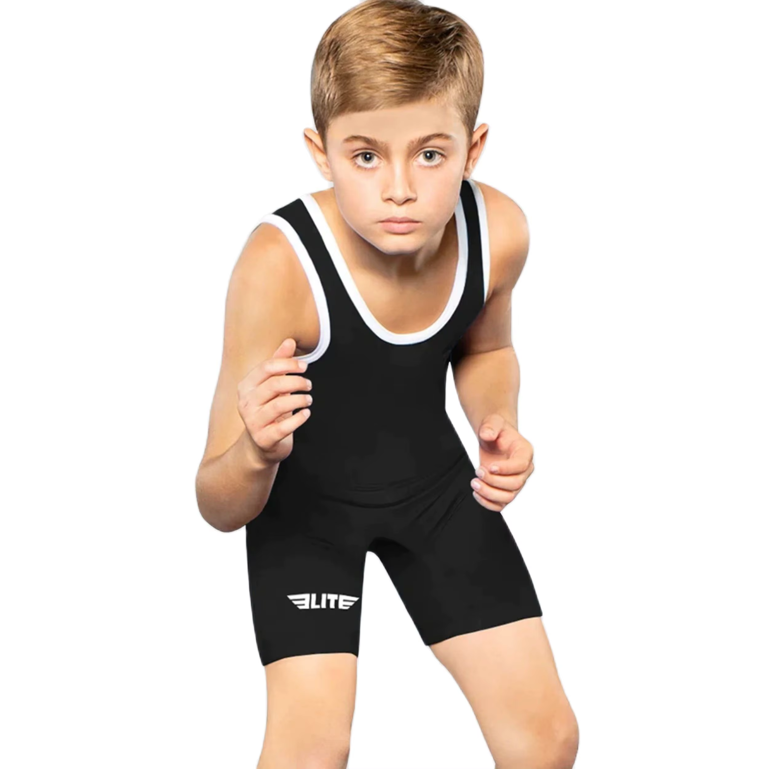 Collants de lutteur pour enfants, une pièce, vêtements de course, tenue de gymnastique, combinaison 