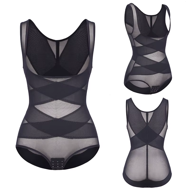 Body Shaper pour femmes contrôle du ventre Shapewear Body Faja bout à bout taille formateur ceinture