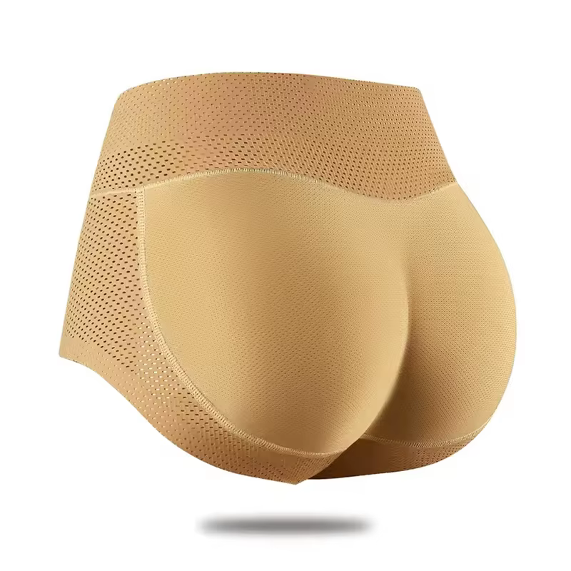 Culotte gainante rehausse-fesses avec coussinets pour les hanches, effet push-up, sous-vêtement invi