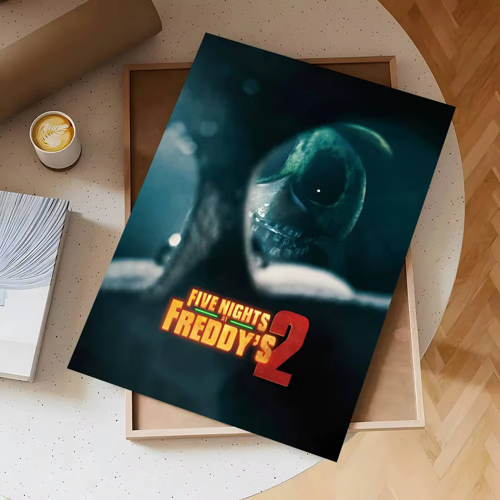 Affiche de dessin animé Fnaf Five-nights-At-Freddys 2, autocollant étanche pour décor de salle de Ba