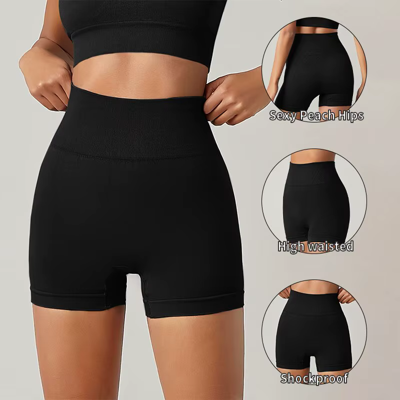 Shorts de fitness moulants pour femmes, pantalons de sport respirants, taille haute, cyclisme, yoga,