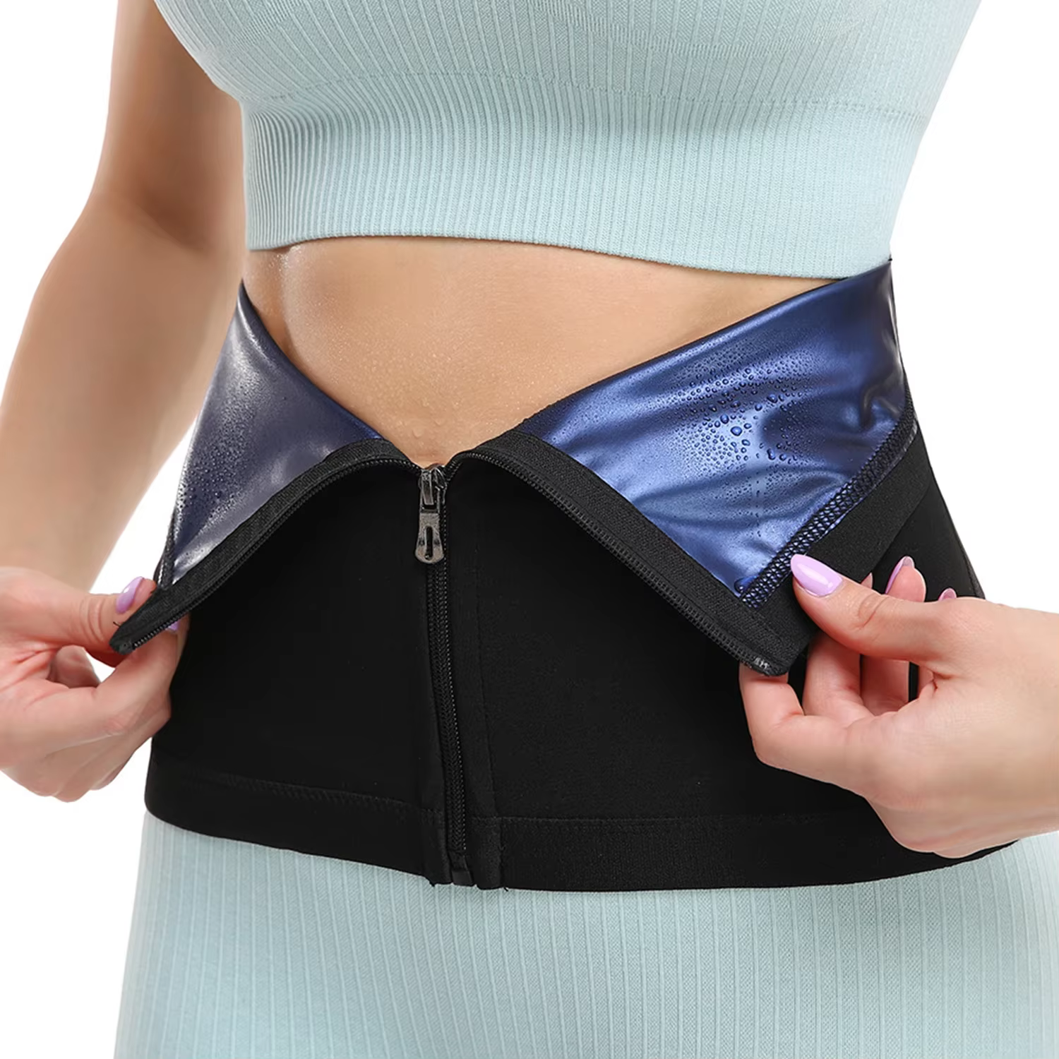 Ceinture amincissante à fermeture éclair, 1 pièce, brûle les graisses, contrôle de l'abdomen, mise e