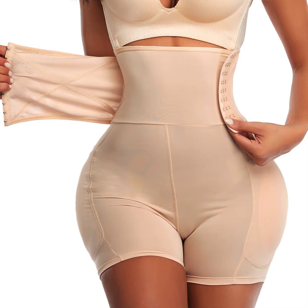 Body Shaper femmes Shapewear faux bout à bout culotte sablier contrôle rembourré butin rehausseur br