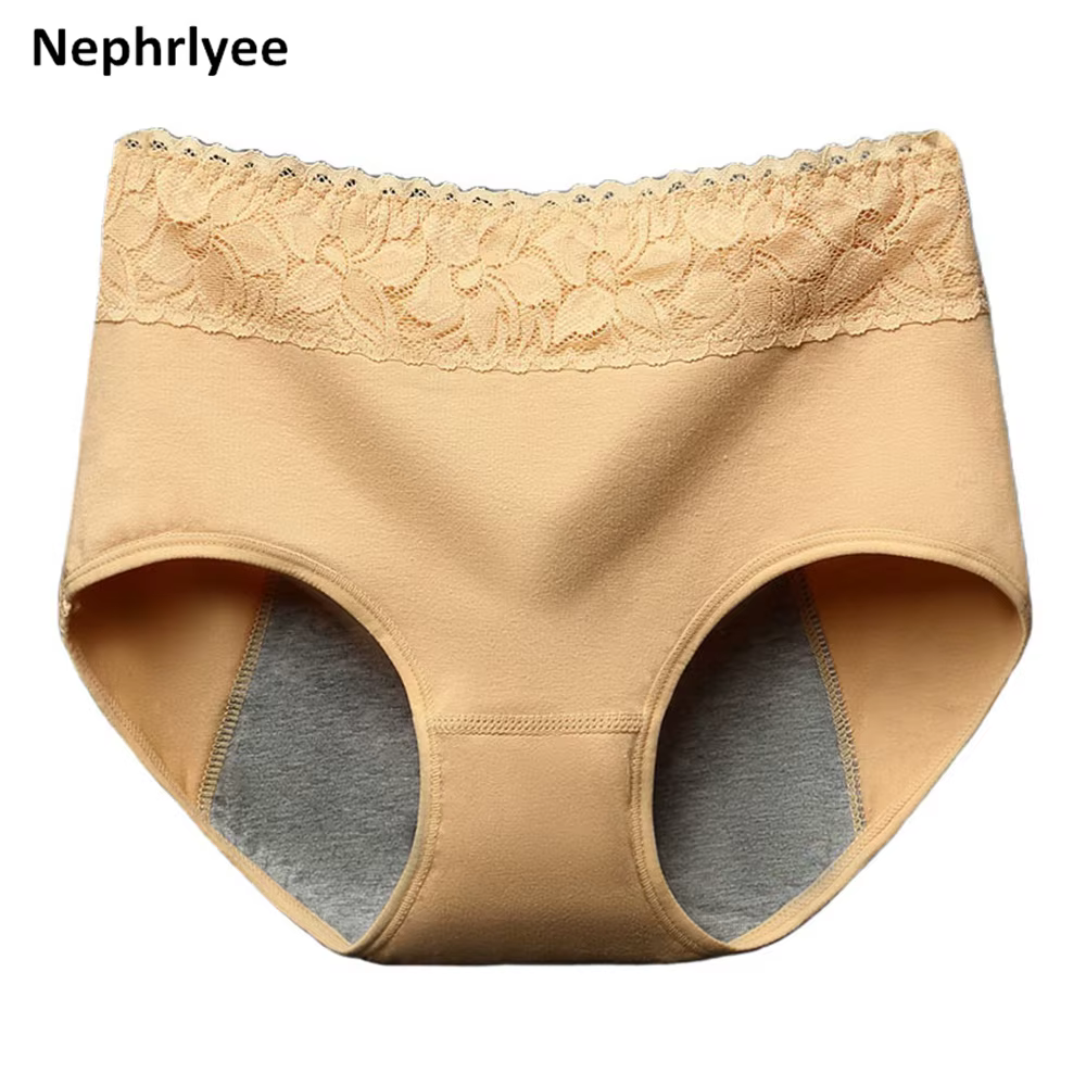 Culotte Menstruelle Imperméable en Coton à Absorption Rapide pour Femme