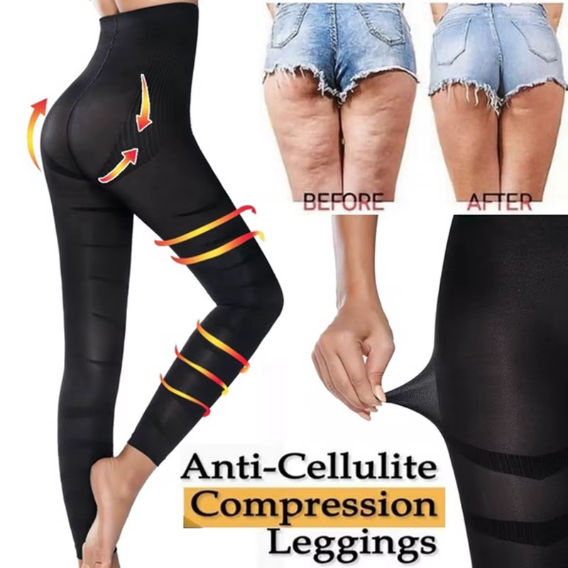 Leggings amincissants taille haute pour femme