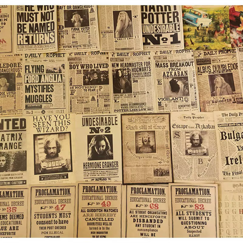 Films et série TV, affiches Vintage en papier Kraft, avis d'admission de vieux journaux, cadeaux pour enfants, offre spéciale, nouvelle collection
