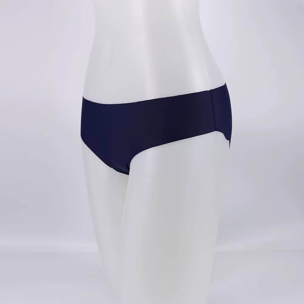 Femmes culottes Sexy volants couleur unie sous-vêtements glace-soie taille basse culotte femme sans couture slips Ultra-mince Lingerie pour dames