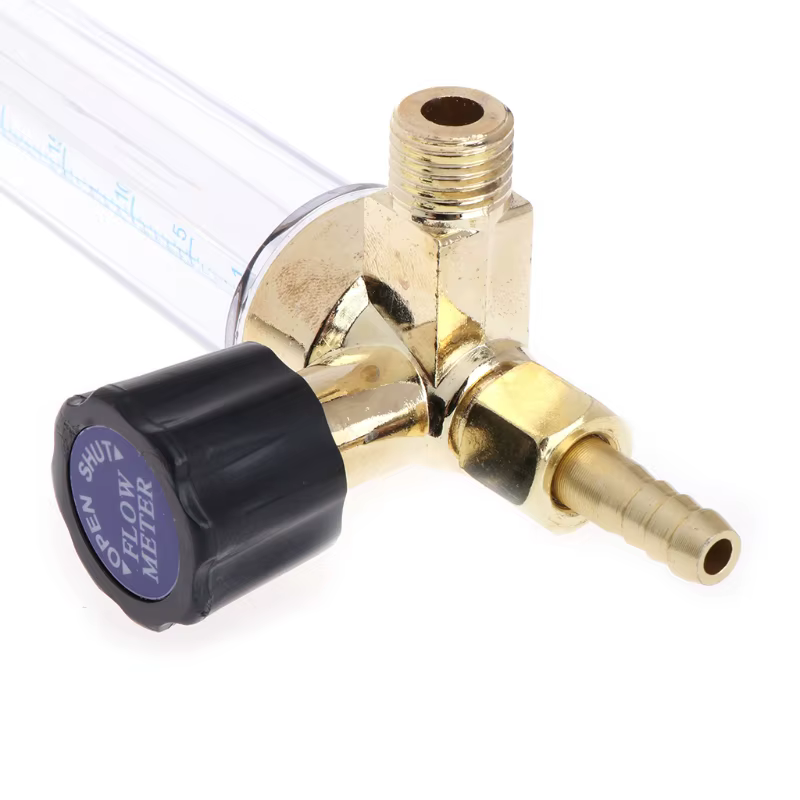 Régulateur de débit de gaz CO2 Ar, filetage 1/4PT 7mm, 0.35 MPA