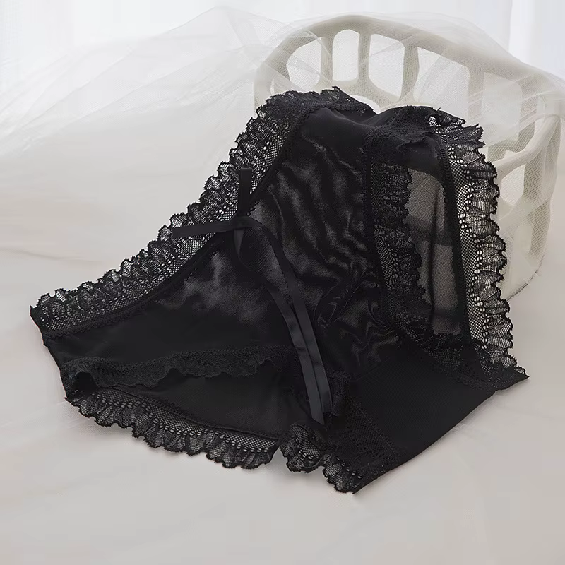 Culotte Sexy en dentelle et coton pour femmes