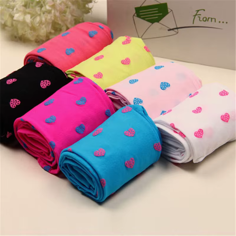 Collants fille mode coeur imprimé bébé Legging enfants filles couleur bonbon collants velours bas fille collants