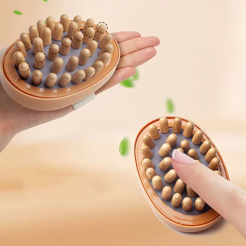 Brosse de Massage corporel à coussin d'air, pour la Relaxation des tissus profonds et Gua Sha, poils souples pour les jambes, l'estomac et le dos, 1/2 pièces