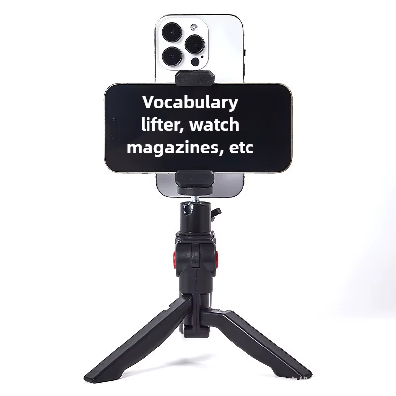 Support de téléprompteur pour téléphone, diffusion en direct, support de bureau portable, sous-titre vidéo, lecture vocale, trépied, accessoires