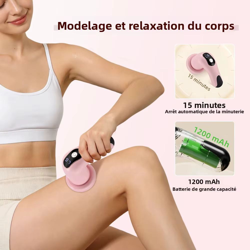 Brûleur de graisse électrique, masseur amincissant à 6 niveaux pour la perte de poids, pour l'abdomen, le ventre, le cou, appareil de mise en forme du corps, recharge USB