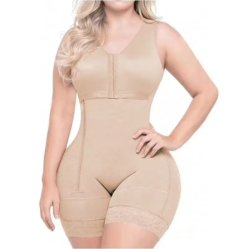 Fermeture éclair latérale corps Shaper Faja Body Corset haut Bustier Original colombien ceintures post-partum mince Shapewear femmes sous-vêtements