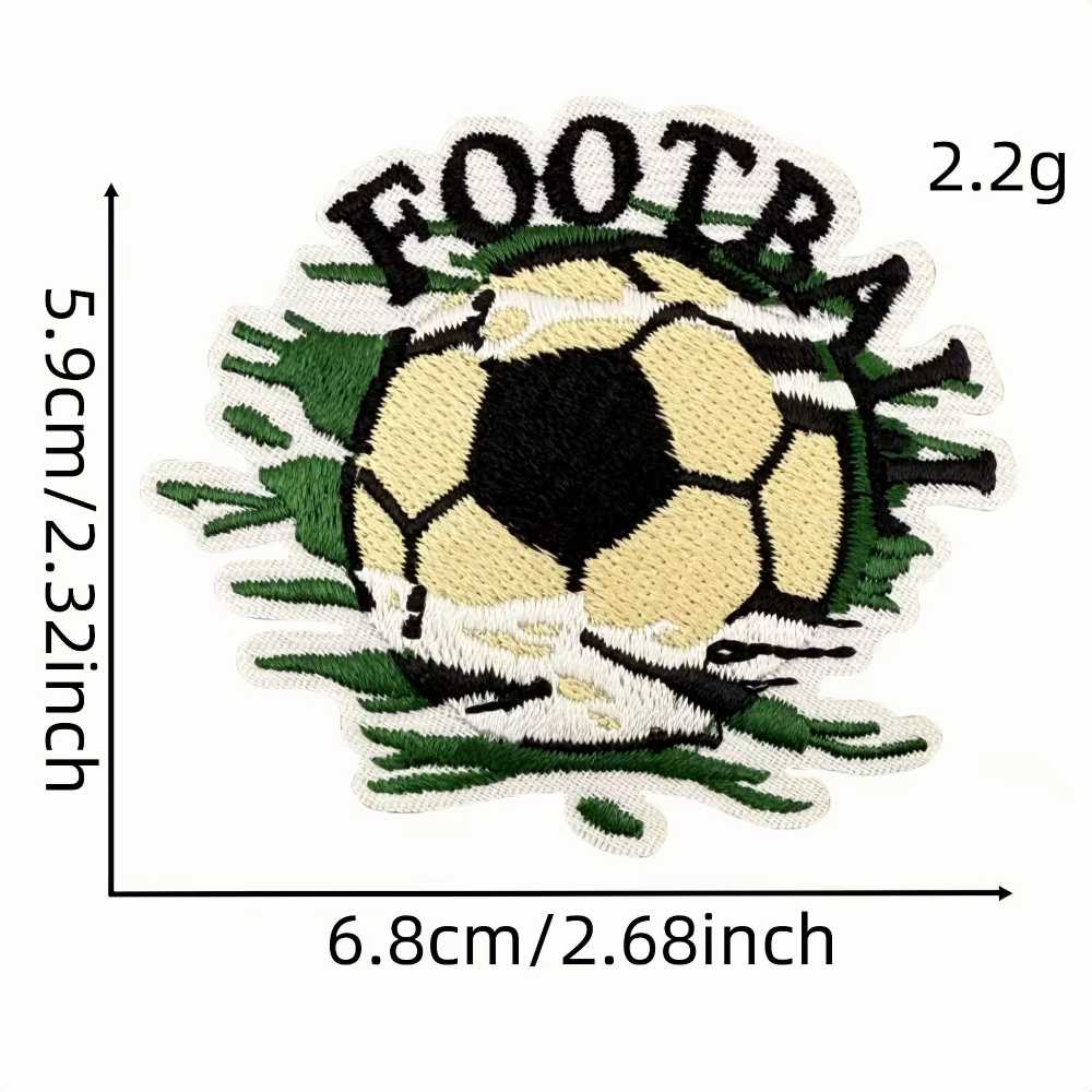 Dessin animé Football prix but sport fer-on coudre broderie Badge Patch bricolage T-shirt chapeau sac à dos vêtements Appliques autocollant