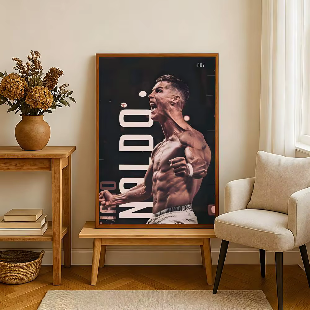 Affiches sportstar C-C.R-Ronaldo, impression sur papier auto-adhésif, pour la maison, le salon, la chambre à coucher, l'entrée, le Bar, le café, l'art