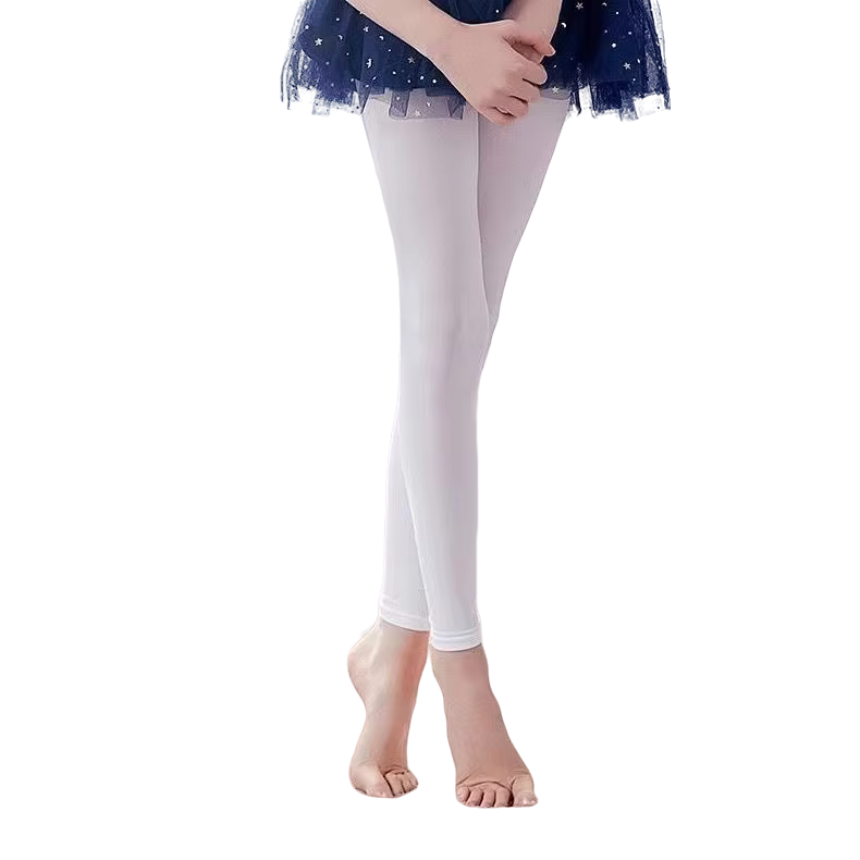Collants sans pieds en nylon 90D pour filles