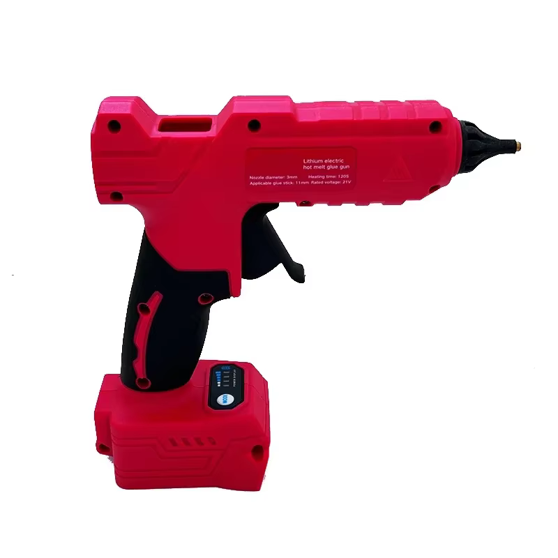 Pistolet à colle chaude électrique sans fil, outil de réparation et de bricolage, pistolet à air chaud pour soudage à chaud, buse anti-brûlure pour batterie Milwaukee 18V