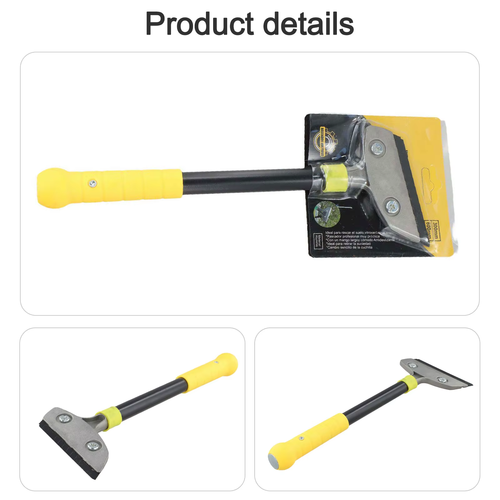 Grattoir coupe-mastic avec 10 lames de nettoyage, grattoir pour carrelage et verre, pelle propre, grattoir mural, outils de peinture