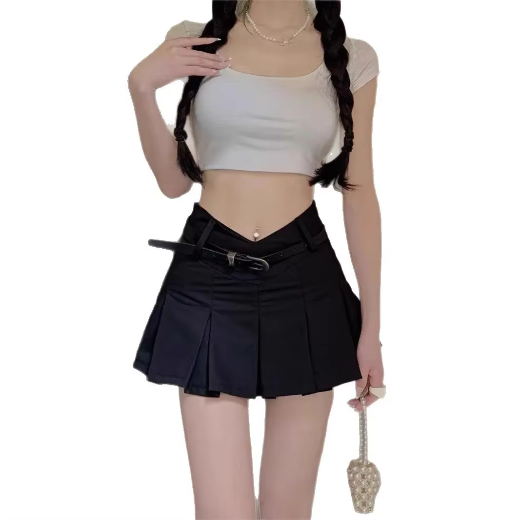 Jupe courte Anti-lumière taille haute