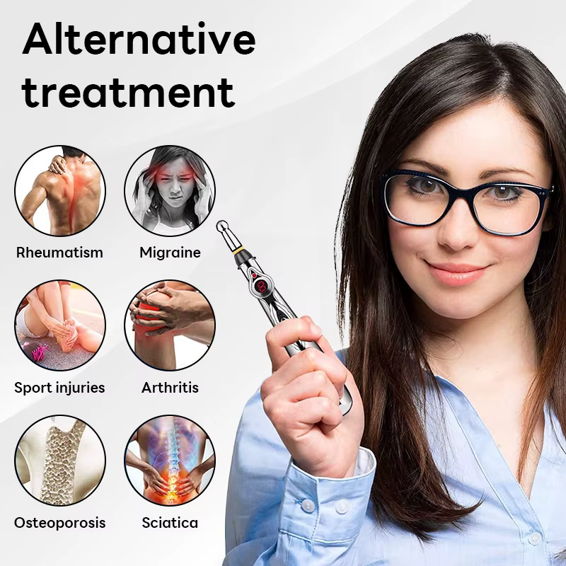 Stylo d'acupuncture électronique stylo à pointe méridien énergie stylos méridiens stylos de Massage thérapie d'acupuncture soins de santé soulagement de la douleur Laser