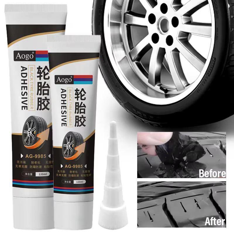 Colle de réparation de pneus 50/120ml, colle forte en caoutchouc résistante à l'usure, adhésif non corrosif, colle de scellement pour pneus de voiture
