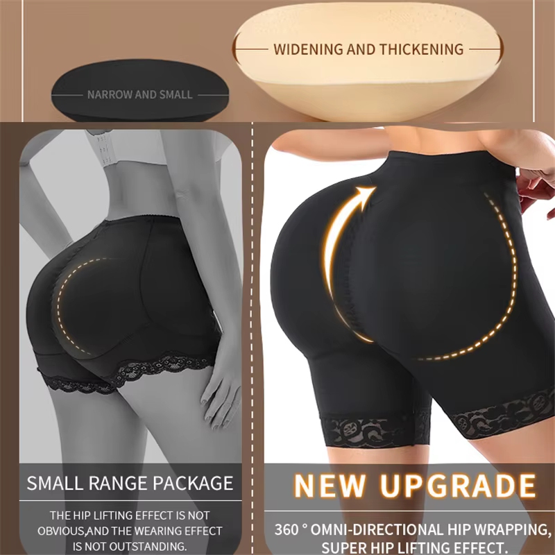 Bout à bout Shapewear Shorts femmes faux butin hanche rehausseur corps Shaper taille formateur ventre contrôle culotte gaine amincissante Fajas