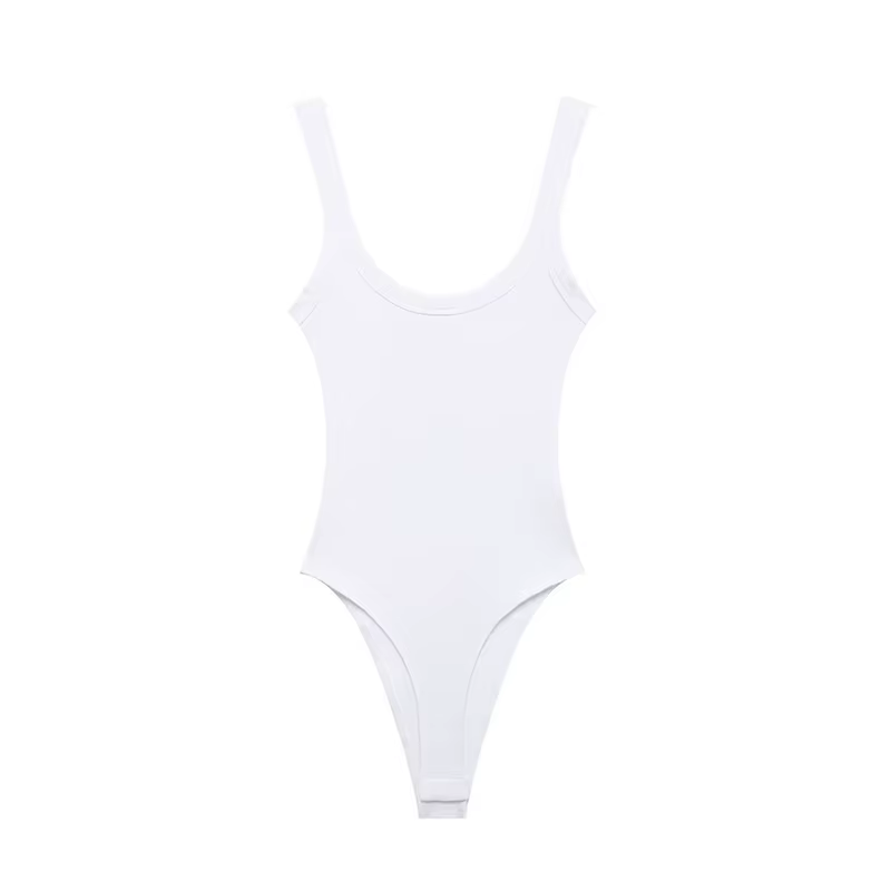 Body côtelé slim pour femmes