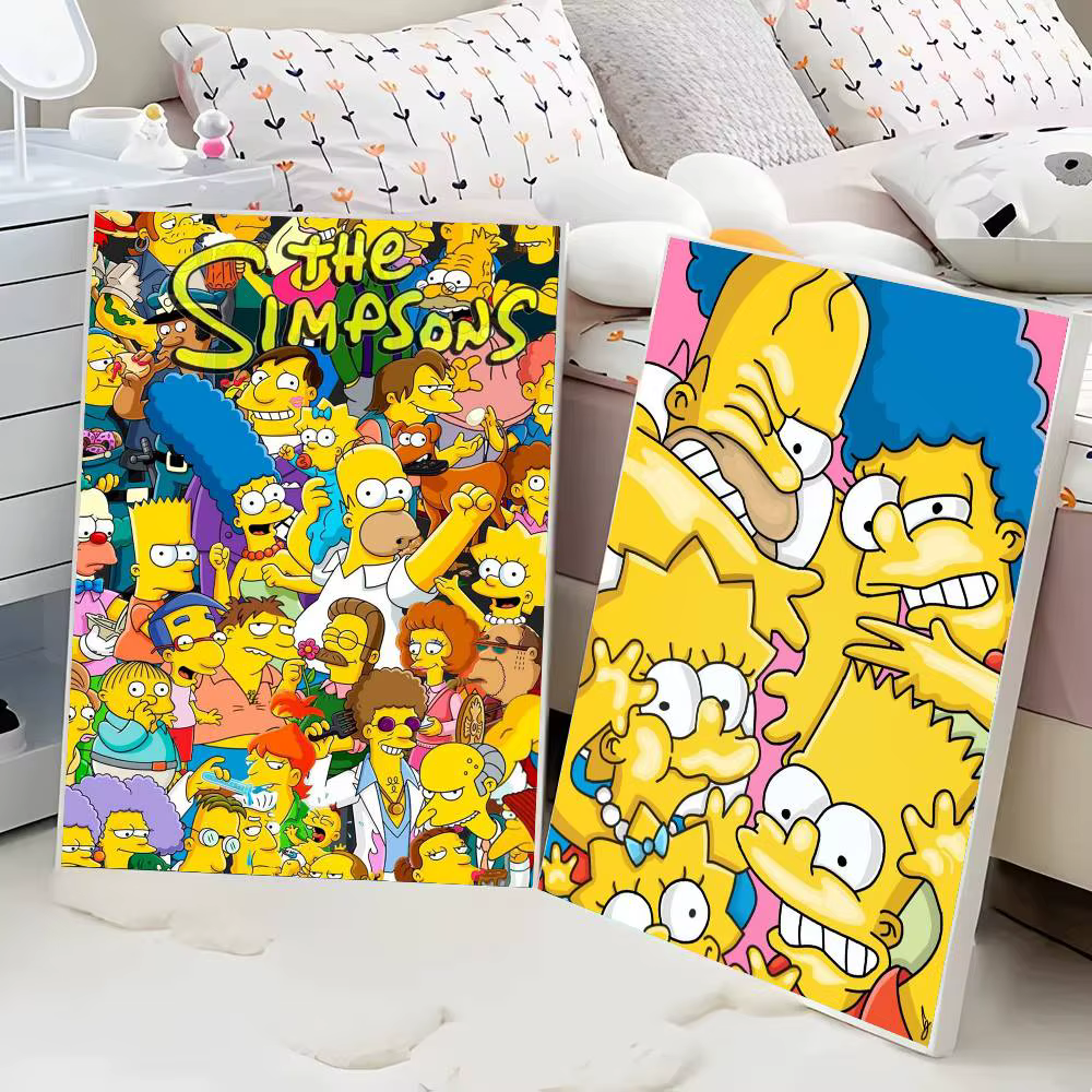 Affiches The Simpsons, impression HD, décoration murale Vintage, pour la maison, la salle d'étude, 1 pièce