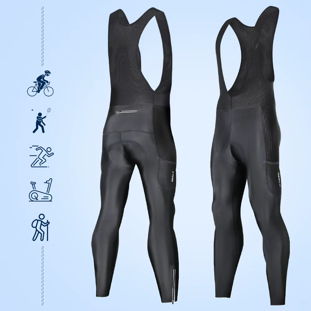 X-TIGER collants de cyclisme hommes vélo bavoir pantalon 5D Gel rembourré printemps automne Sports de plein air équitation montagne route vélo pantalon