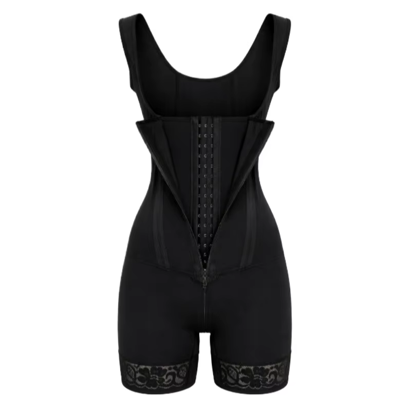 Faja Body Shaper 9-Bone High Compression Shapewear Double Tummy Control Bodysuit Full