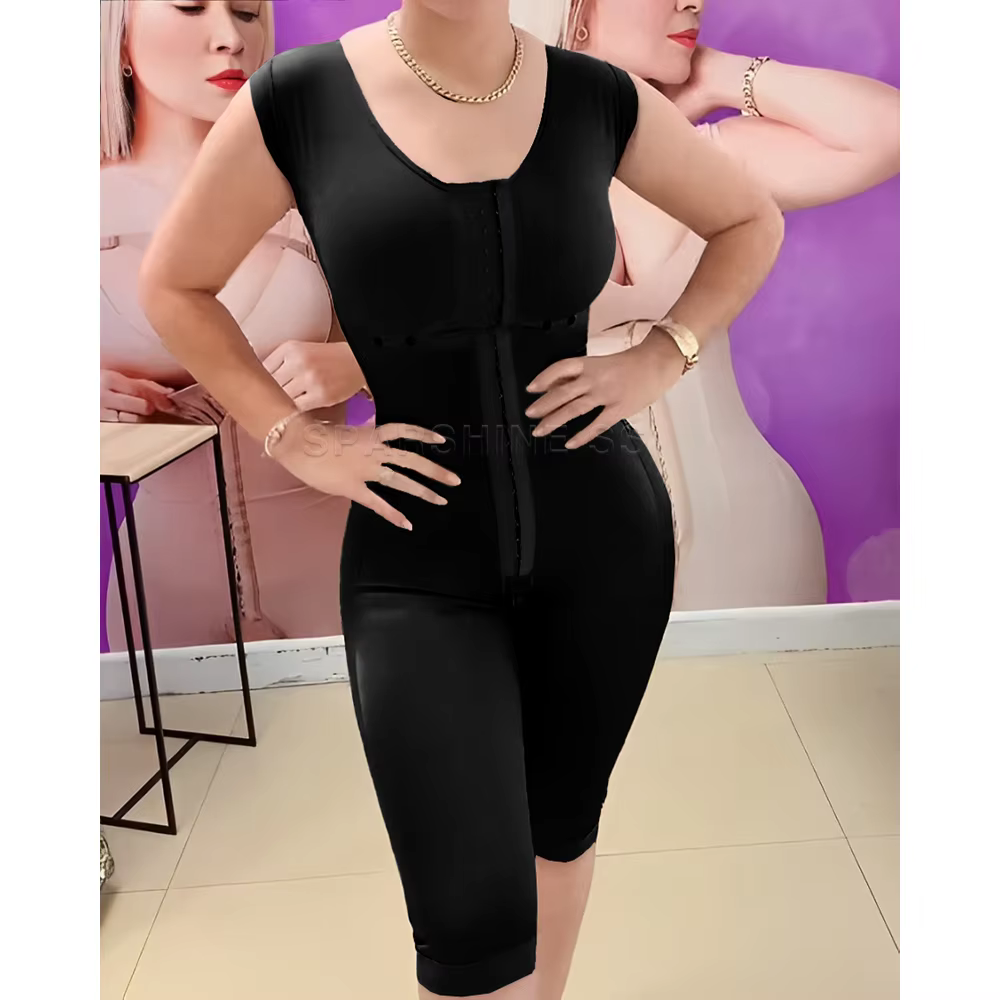Fajas colombiennes sablier Shaper Body minceur Shapewear ventre contrôle Corset taille formateur corps complet sans manches pour les femmes