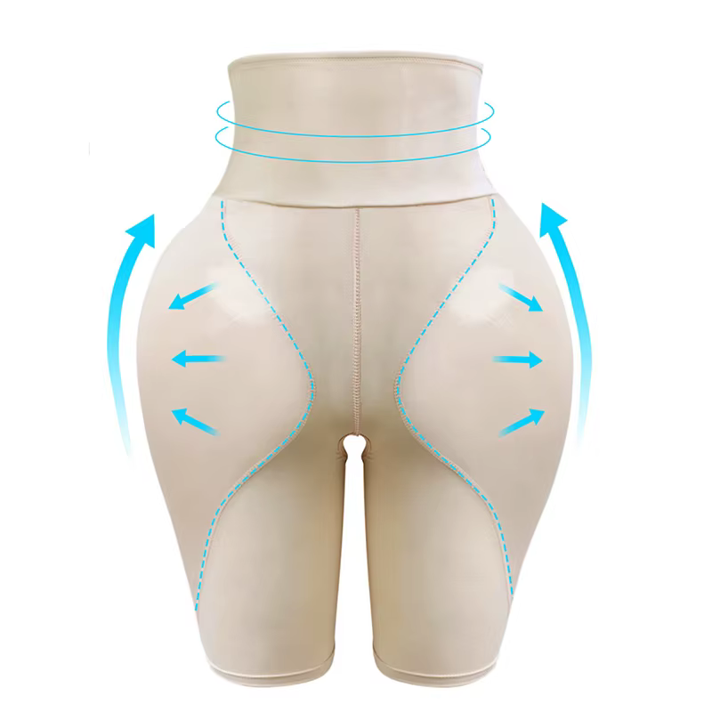 Culotte gainante pour femme avec coussinets pour les hanches
