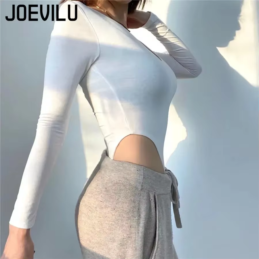 Body Sexy à manches longues pour femmes, chemise à col en v, bas, Yoga, gymnastique, une pièce, tenue de Festival Rave, Lingerie de Club