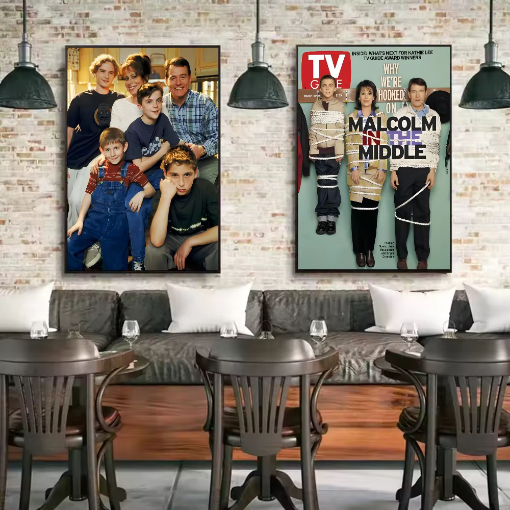Affiche m-malcolm au milieu, art HD, mur collant, imperméable, pour la maison, salon, chambre à coucher, bar, décoration esthétique